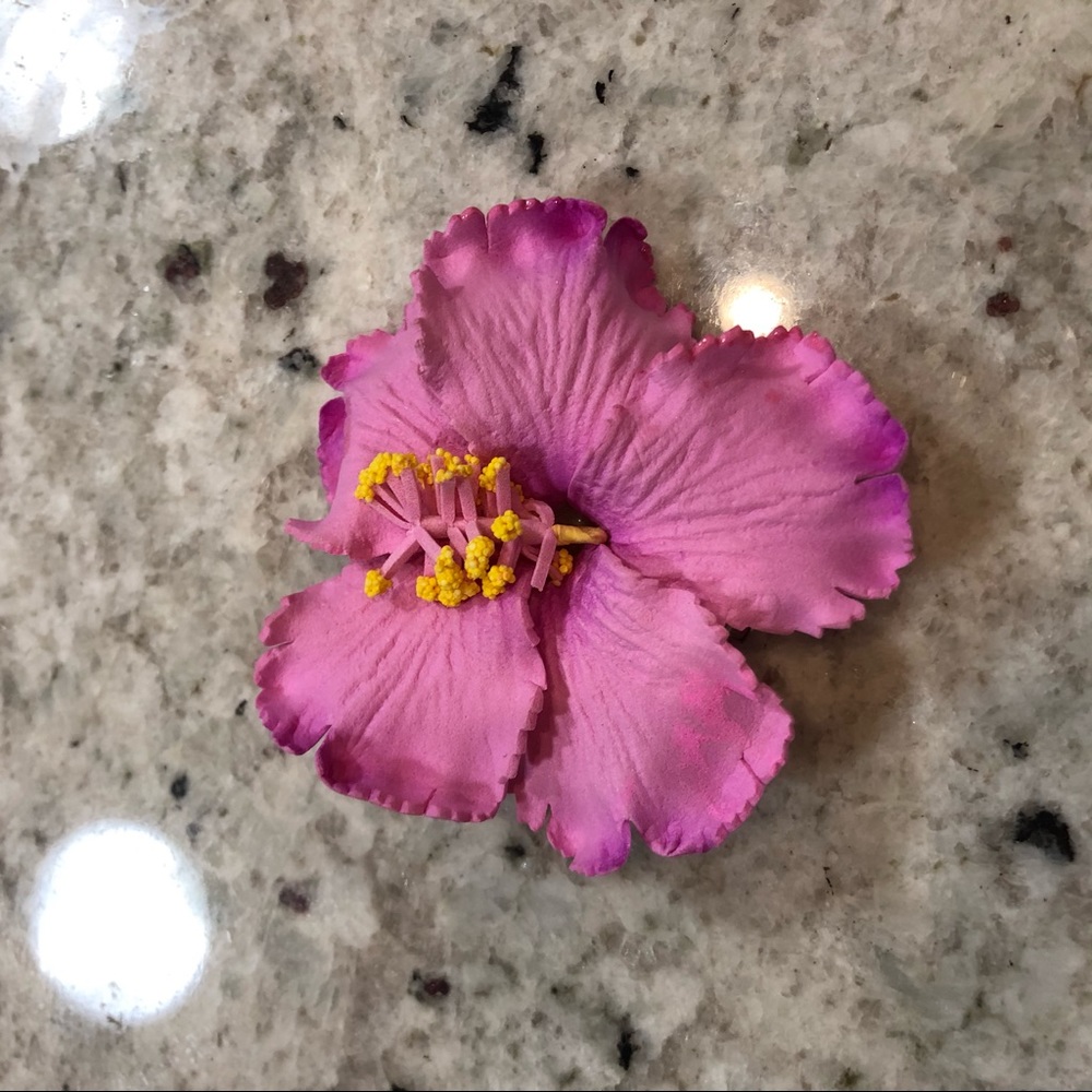 Flower hair clip